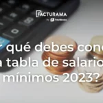 Tabla de salarios mínimos 2023 en México